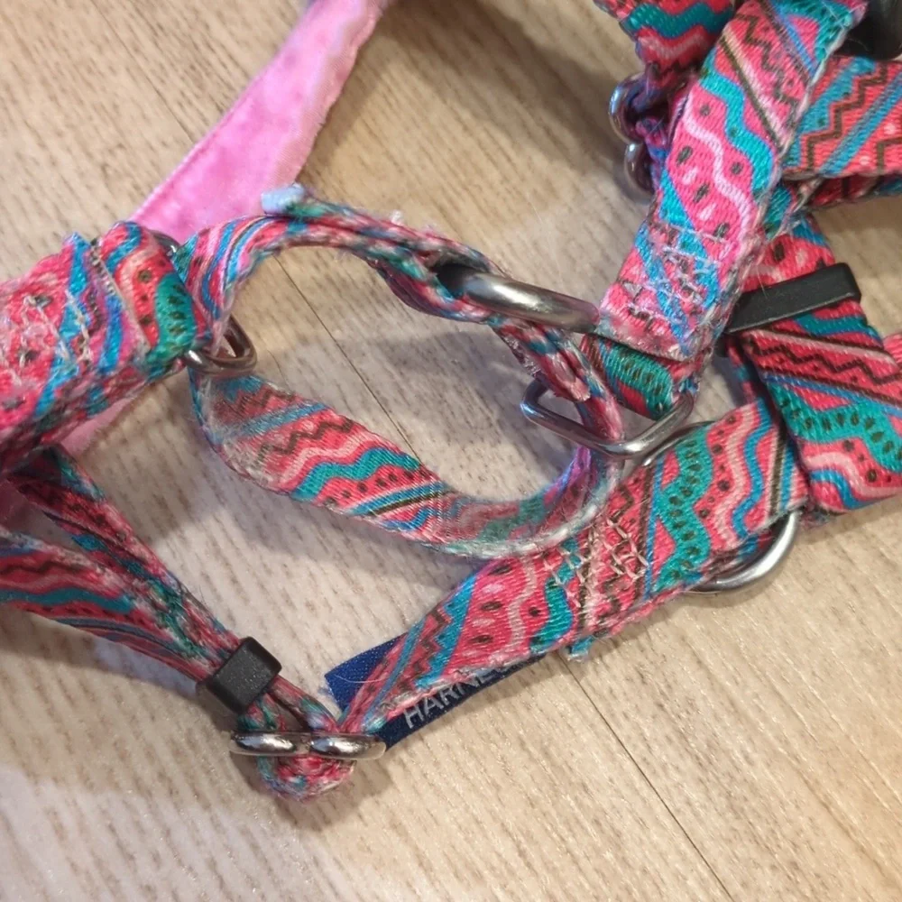 2Hounds Design 1980’s Freedom No-Pull Dog Harness Colorful Pink Style in Size XS